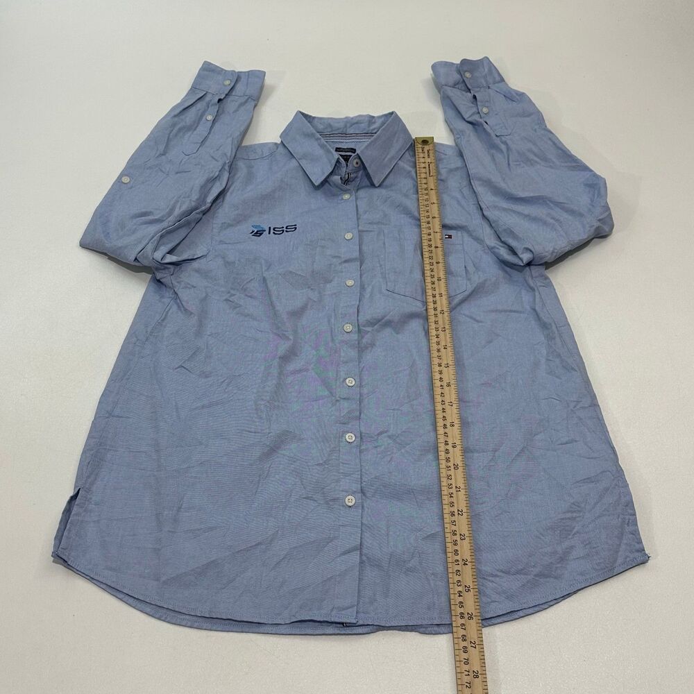 Tommy Hilfiger Men's Button-Down Shirt Light Blue‎ Relaxed Fit, Size M - Picture 3 of 4